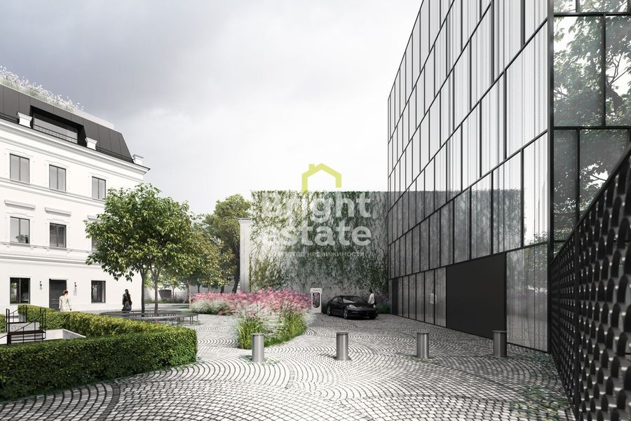 Дом с Атлантами - продажа двухуровневого таунхауса 227,4 кв.м. с ремонтом под ключ. ID 10166