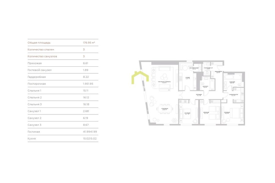 Продажа 5-комнатных апартаментов в клубном доме Пироговская 14. ID 12022