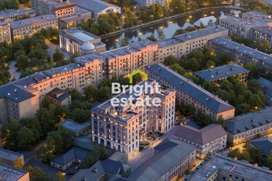 Видовая квартира с камином без отделки в клубном доме Фон Дессин. ID 14437
