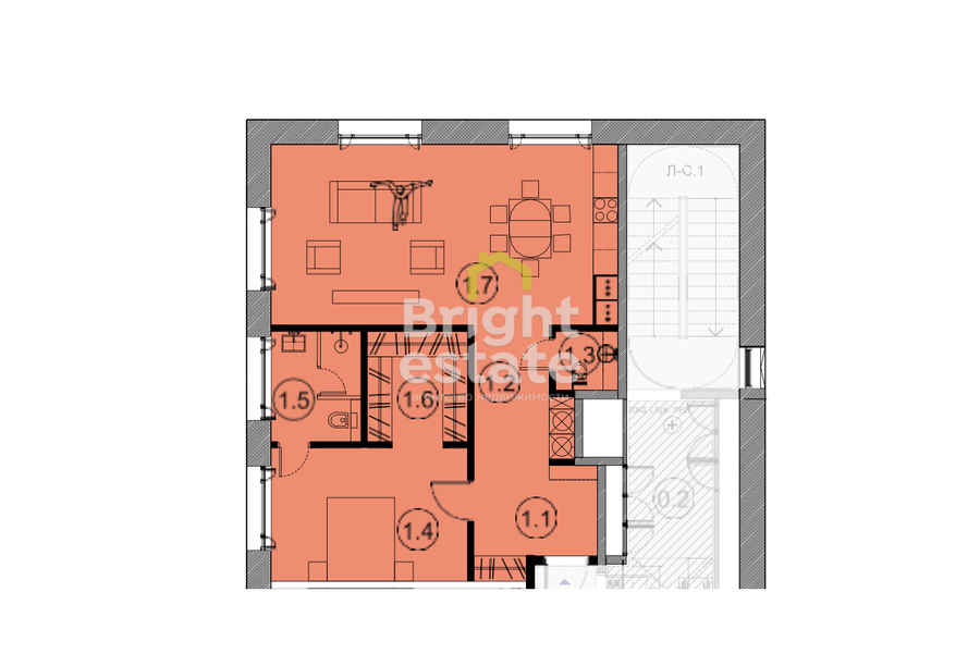 Купить 2-комнатную квартиру в жилом комплексе Красный октябрь, ЦАО. ID 16417