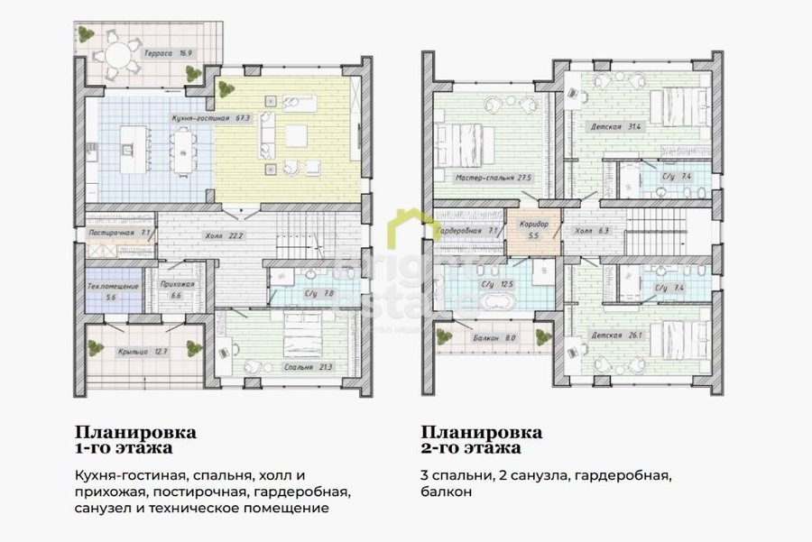 Продажа загородного коттеджа 327 кв.м. в поселке Сокольники Парк. ID 16523