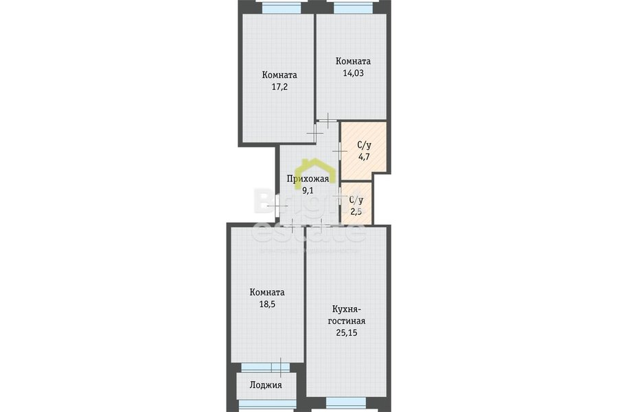 Продажа 4-комнатной квартиры в ЖК Балтийский, САО. ID 16626