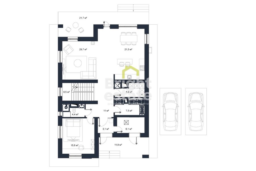 Купить загородный дом без отделки в КП Маслово Forest Club. ID 17284