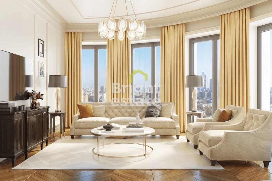 Трехкомнатный апартамент 111,7 кв.м. в ЖК SkyView. Лот №18515 Трехкомнатный апартамент 111,7 кв.м. в ЖК SkyView. ID 18515
