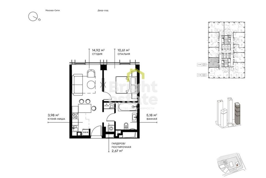 Продажа 2-комнатной квартиры с чистовой отделкой в ЖК Symphony 34. ID 18667