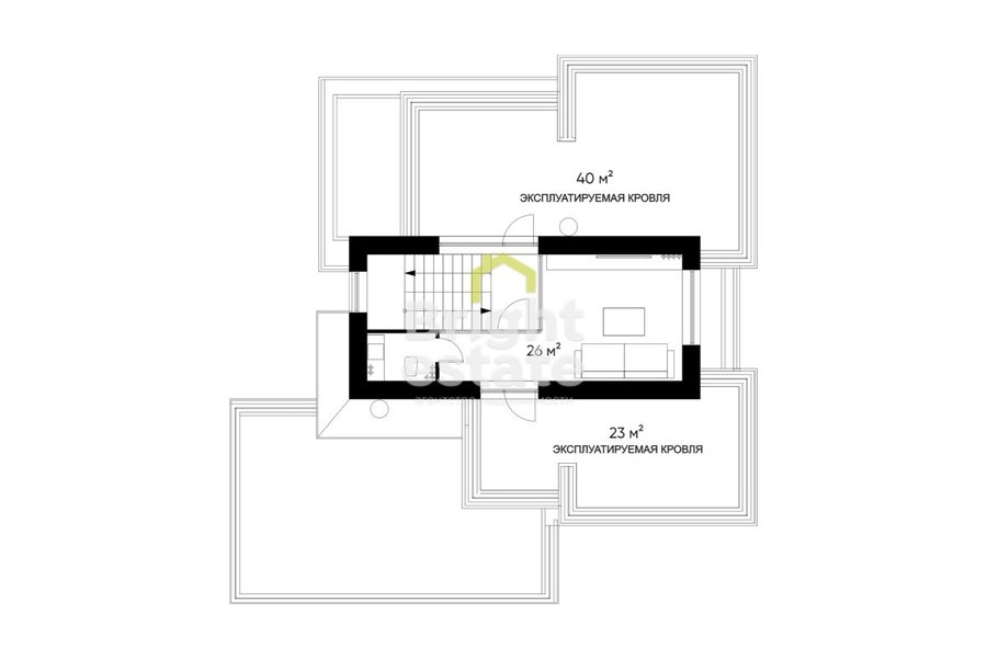 Купить коттедж под отделку в КП Hygge House. ID 19639