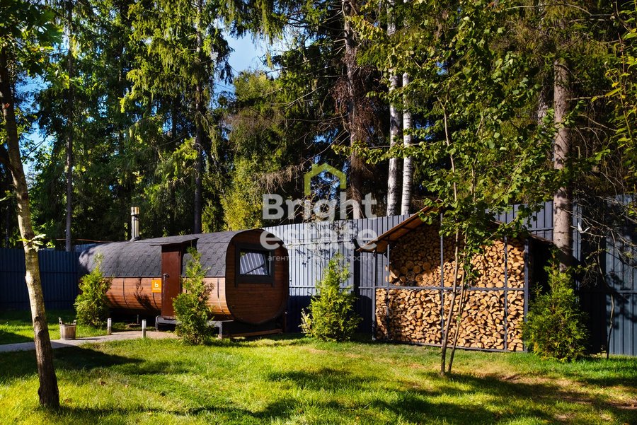 Купить коттедж на участке со своим выходом в лес в КП Зеленая Роща. ID 20020