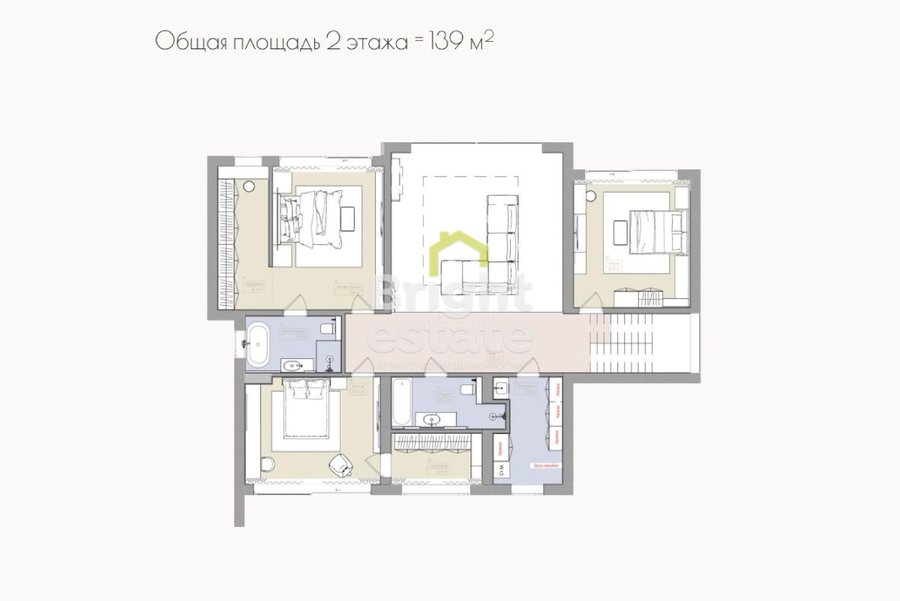Купить 2-этажный коттедж в КП Райт Хиллс. Лот №20736 Купить 2-этажный коттедж в КП Райт Хиллс. ID 20736