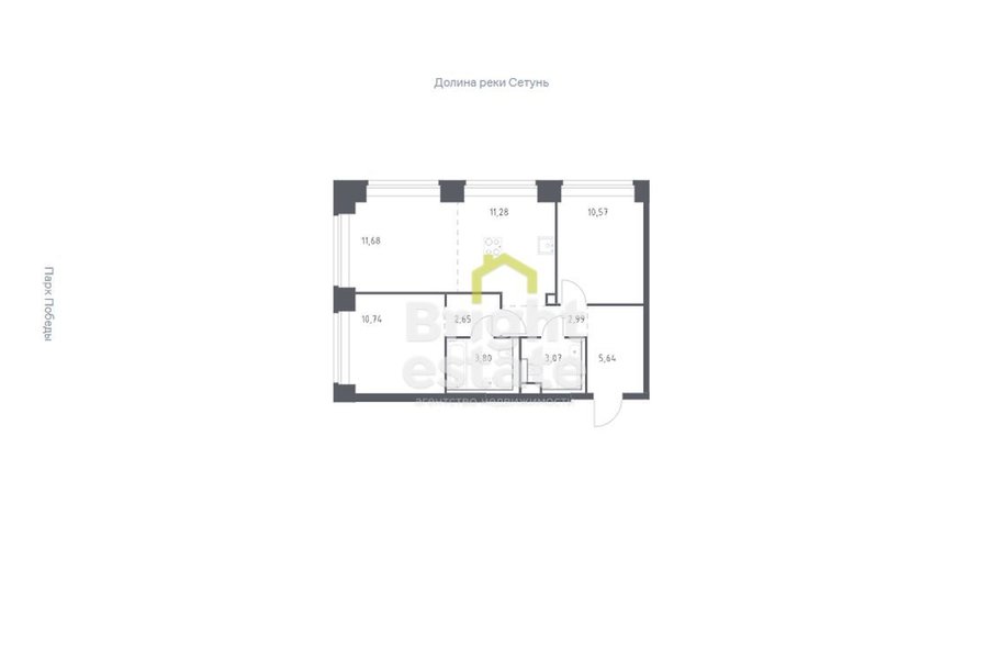 Продажа 3-комнатной квартиры без отделки в ЖК Nova, Раменки . Лот №21443 Продажа 3-комнатной квартиры без отделки в ЖК Nova, Раменки . ID 21443