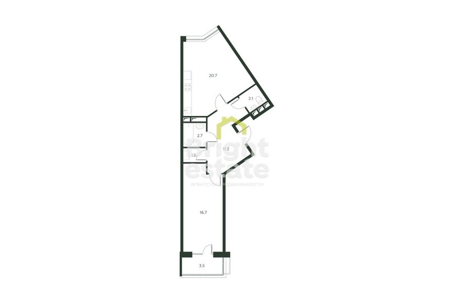 Квартира на Новой Риге в Павлово 3. ID 21626
