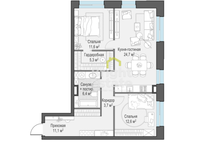 Купить квартиру в ЖК Foriver. ID 21915