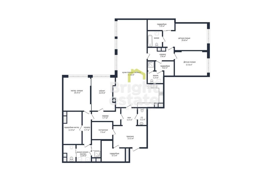 Купить резиденцию De Luxe класса в премиальном комплексе Barrin House. ID 22072