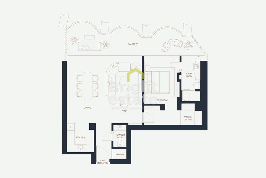 Eden House Zaabeel - продажа квартиры с 1-й спальней в Дубае. ID 22441