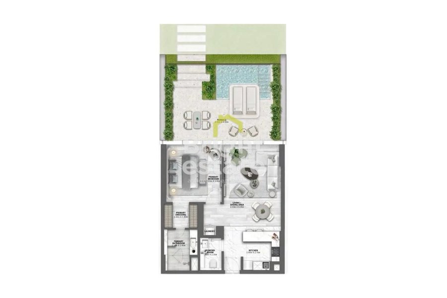 Passo by Beyond - купить квартиру с 1-й спальней на Palm Jumeirah Island. ID 22497