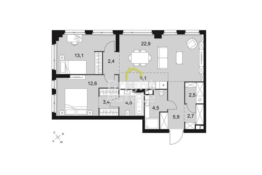 Продажа 3-комнатной квартиры в жилом комплексе Sydney City, СЗАО. Лот №22512 Продажа 3-комнатной квартиры в жилом комплексе Sydney City, СЗАО. ID 22512