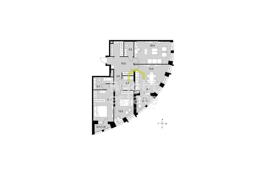 Купить 4-комнатную квартиру в жилом комплексе Sydney City, СЗАО. ID 22515