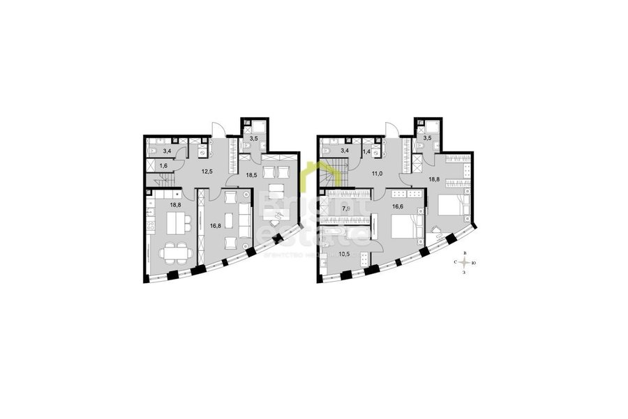 Продажа 4-комнатной квартиры в ЖК Sydney City, Хорошёво-Мнёвники. Лот №22518 Продажа 4-комнатной квартиры в ЖК Sydney City, Хорошёво-Мнёвники. ID 22518