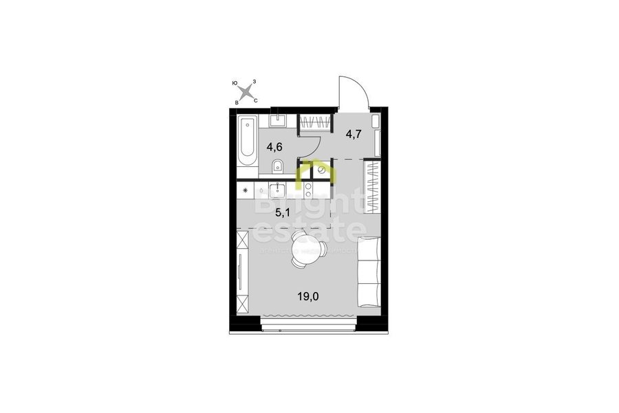 Продажа квартиры студийного типа в жилом комплексе Amber City, САО. Лот №22528 Продажа квартиры студийного типа в жилом комплексе Amber City, САО. ID 22528
