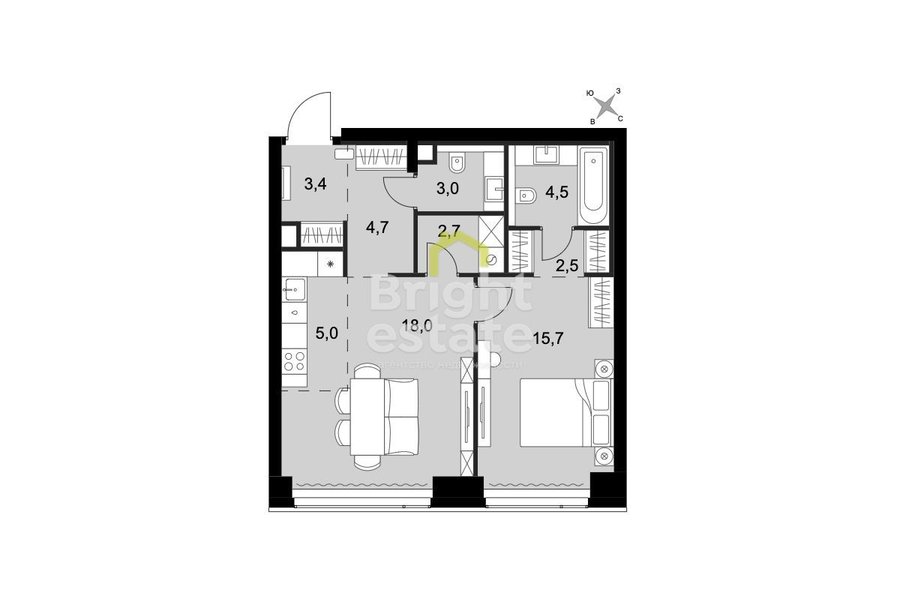 Продажа 2-комнатной квартиры в жилом комплексе Amber City, САО. Лот №22532 Продажа 2-комнатной квартиры в жилом комплексе Amber City, САО. ID 22532