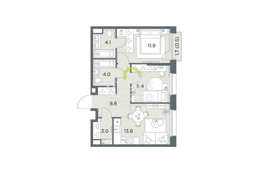 ЖК Станиславский - купить квартиру на Новой Риге. ID 22807