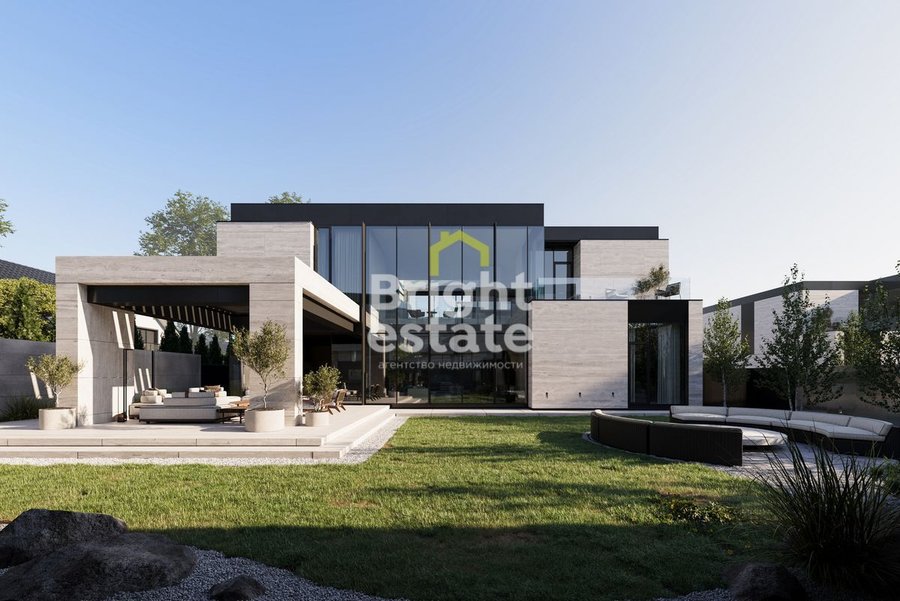 Купить современный коттедж без отделки в КП Сильвер Стоун. ID 22882