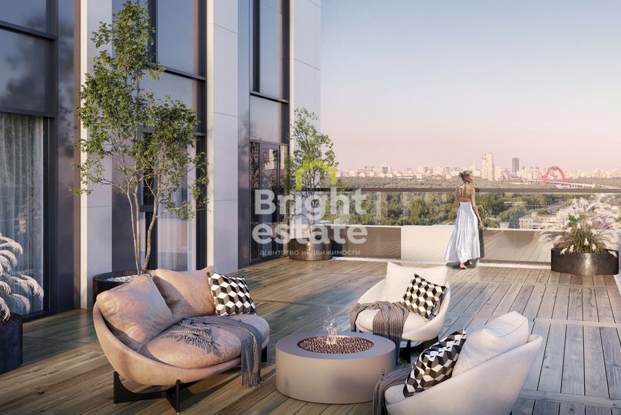 3-комнатная квартира без отделки в жилом комплексе Крылатская 33 . ID 23126